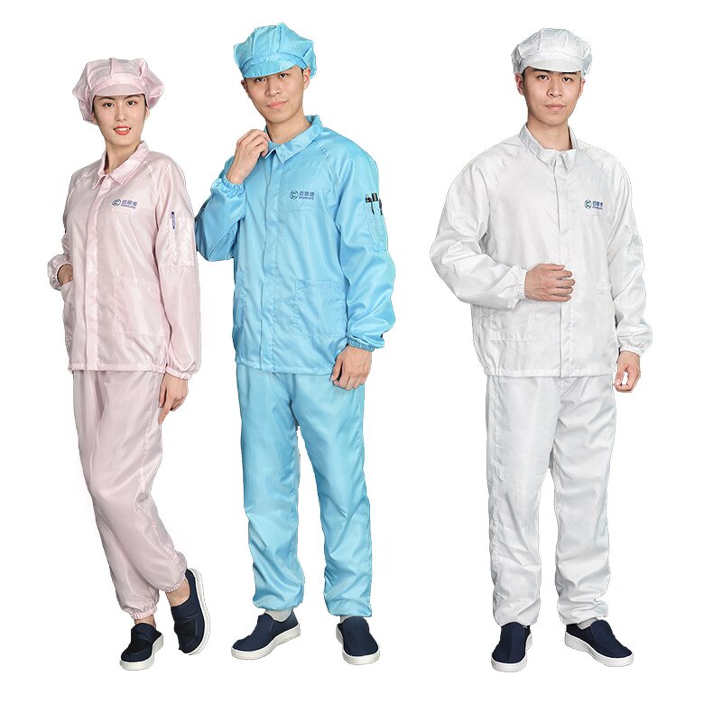 ESD Coveralls Factory - Wholesale Pink Women Work Clothes Cleanroom Garments