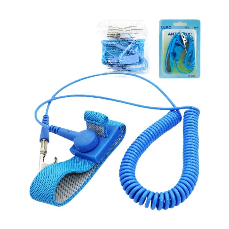 ESD Wrist Strap Factory - Premium Range Blue Anti-static with Grounding Wire Alligator Clip