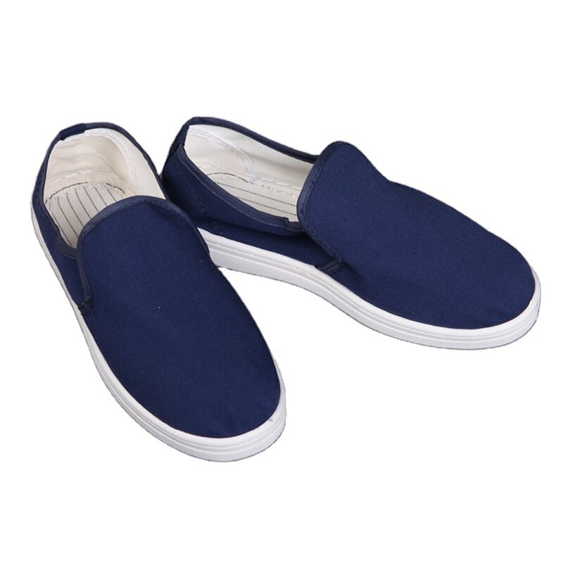 ESD Safety Shoes Factory - Confortable Two Net Bore Mesh Breathable Canvas PVC Sole