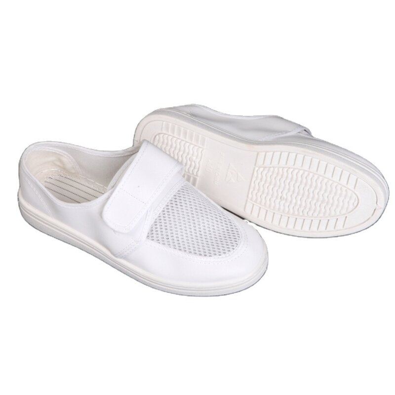 ESD Clean Room Shoe Factory - Trade Assurance Pu Pvc Sole Canvas Navy Blue Factory