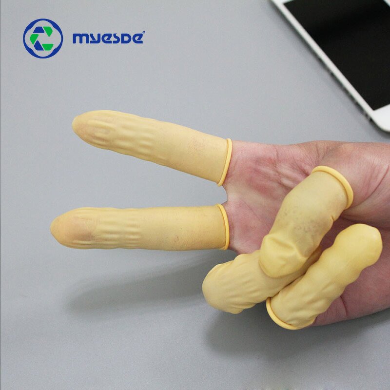 Antistatic Finger Cots Factory - Wholesale High Quality Anti-Static Yellow Latex Halogen Free