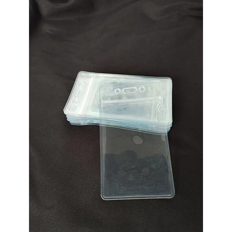 ESD Badge Holder Factory - Clear Waterproof Antistatic PVC ID Card Case for Cleanroom