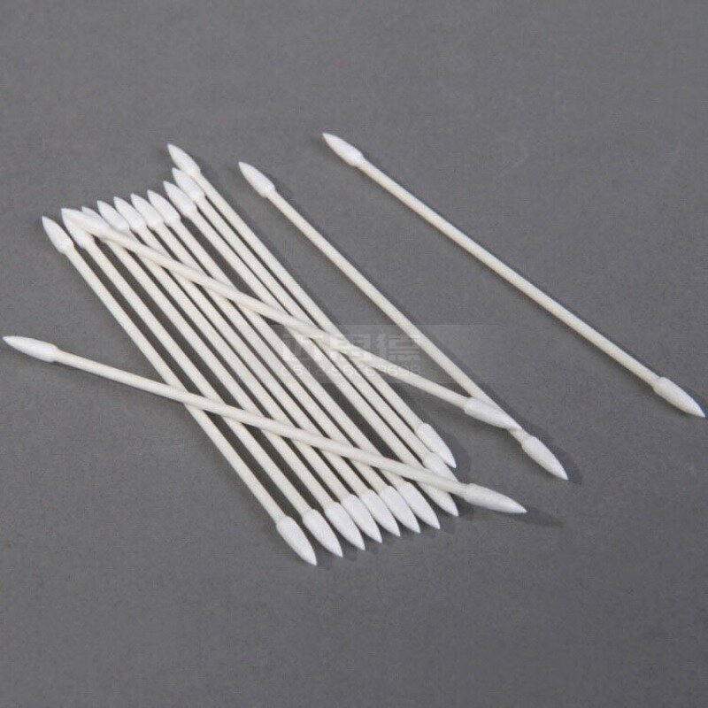 Cleanroom Swabs Factory - OEM/ODM Double Cotton Paper Shaft Pointed Tip Lint Free