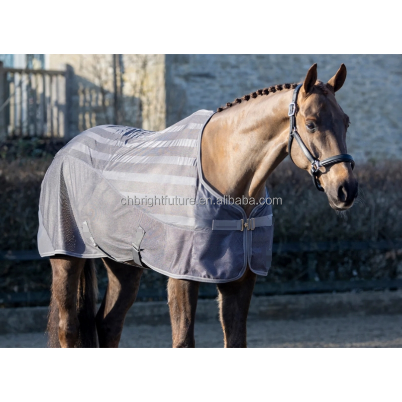 Horse Fly Rug Manufacturer - OEM Equine Equipment Customized Logo Breathable Mesh