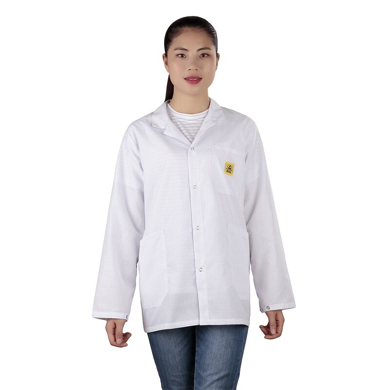 ESD Coverall Factory - OEM Color Gown Anti Static Garment Static Dissipative