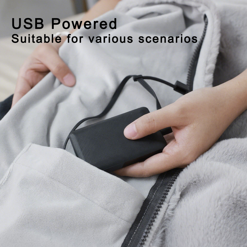 Wearing Blanket Factory - OEM 2025 Hot Sale Washable USB Charging Multifunction