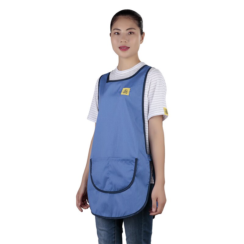 Antistatic Waistcoat Factory - OEM Manufacturer Supplying ESD Antistatic Tabard BLUE