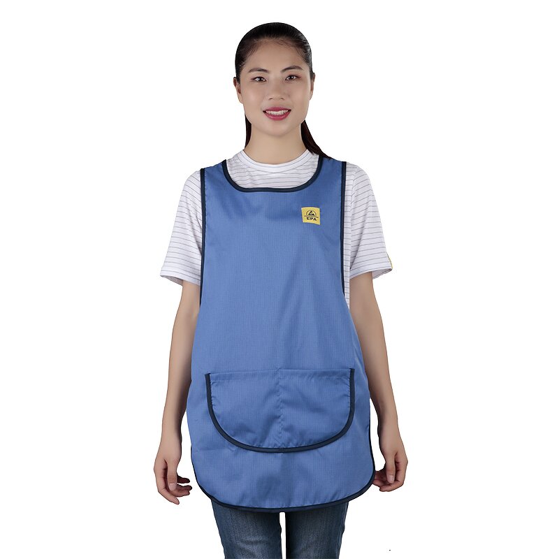 Antistatic Waistcoat Factory - OEM Manufacturer Supplying ESD Antistatic Tabard BLUE