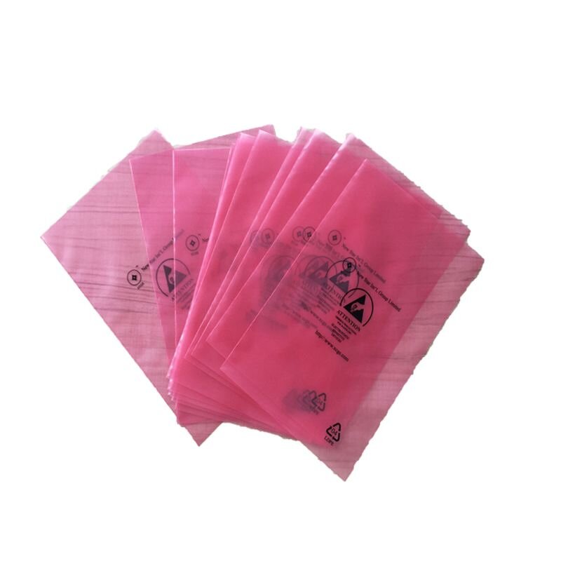 ESD Bag Factory - OEM Customized Size LDPE Pink Anti-static Protection Bag