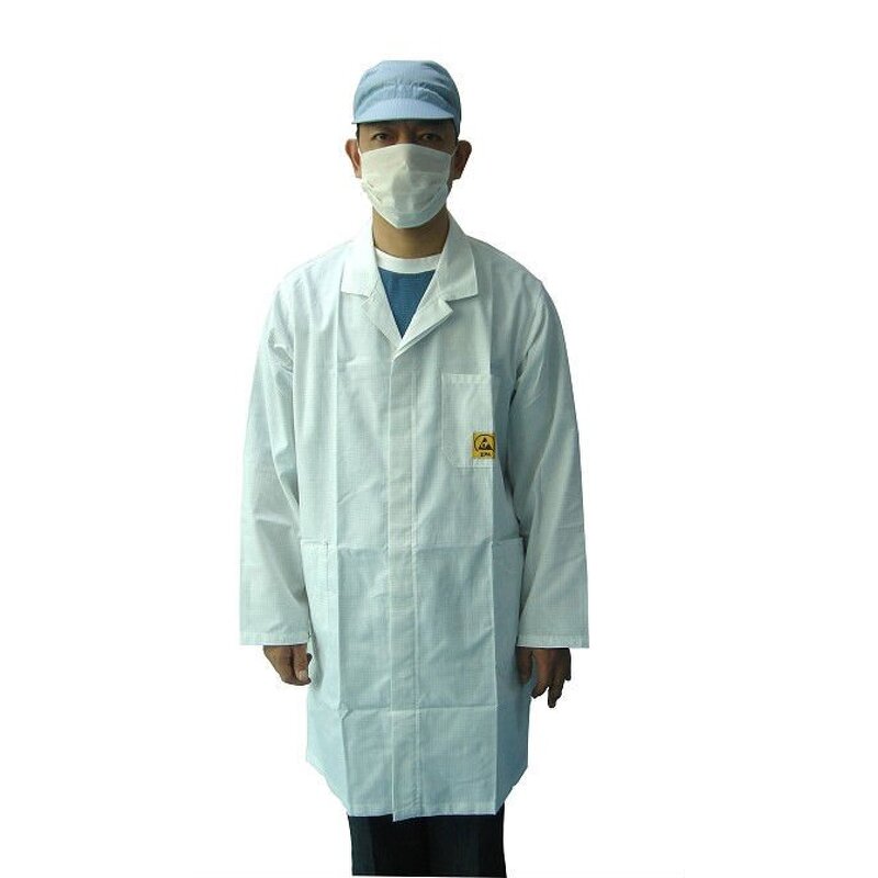 Antistatic Smock Manufacturer - OEM Conductive Fiber Clothing Unisex Design ESD