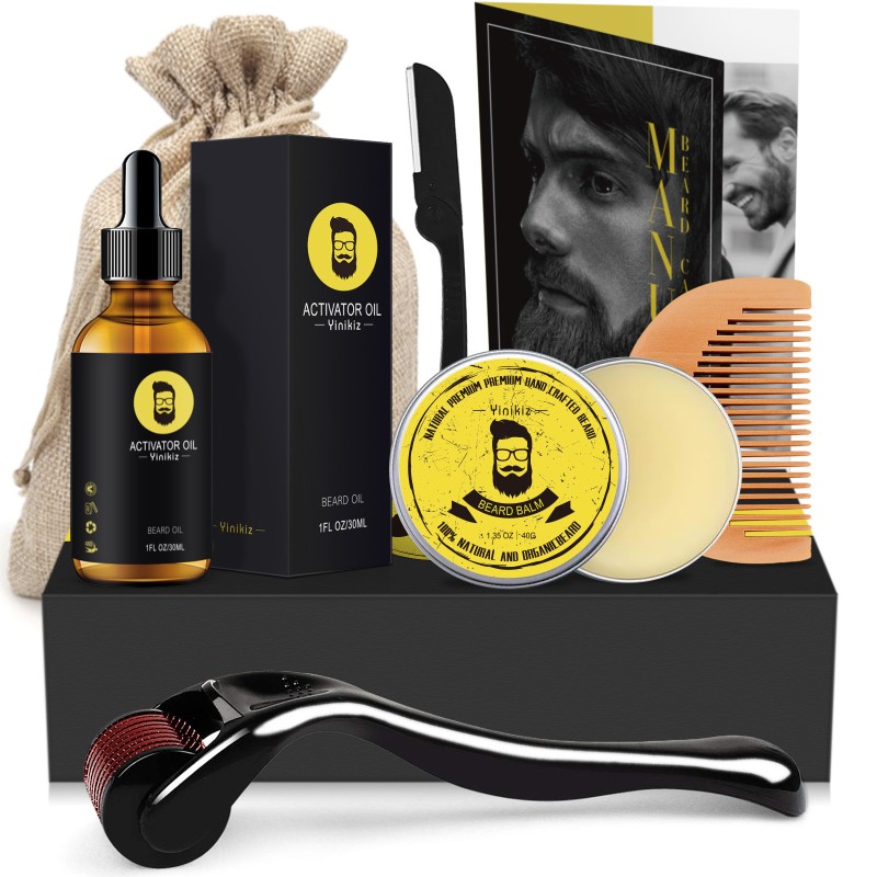 Wholesale  Long-Lasting Extra Firm Hold | Smooth, Condition, Styling Balm Beard Grooming Kit  for Men