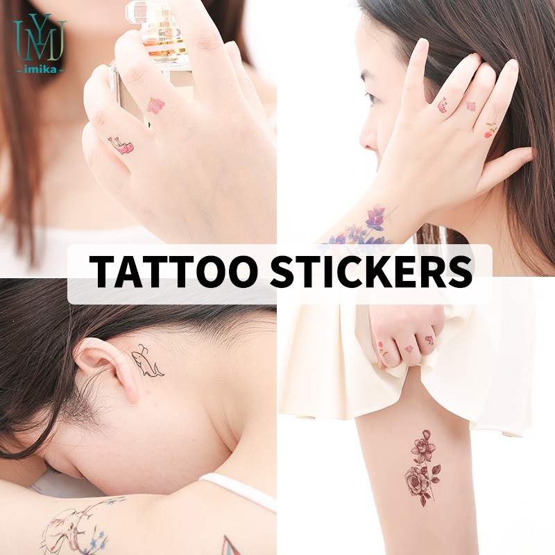 Semi Permanent Body Tattoo Sticker Body Shoulder Arm Cool Designs Skin Safe Tattoo Sticker Set