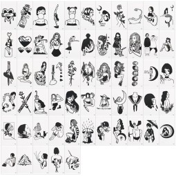 Fashion Semi Permanent Body Tatoo Stickers Cool Designs Skin Safe Temporary Tattoo Sticker