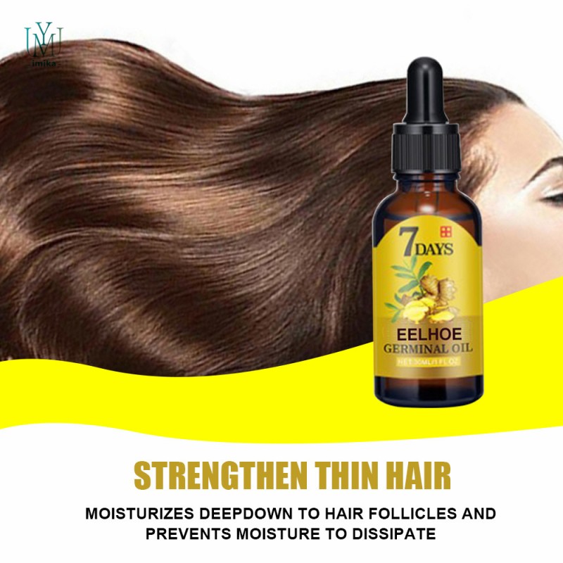 Professional Natural Repair Hair Growth Oil Serum for Baldness Scalp Repair Oil Anti Hair Loss Ginger Hair Growth Oil for Black