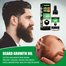 Customized Logo Organic Beard Softening Oil Popular Beard  Hair Thicker Beard Care Growth Oil Serum for Men