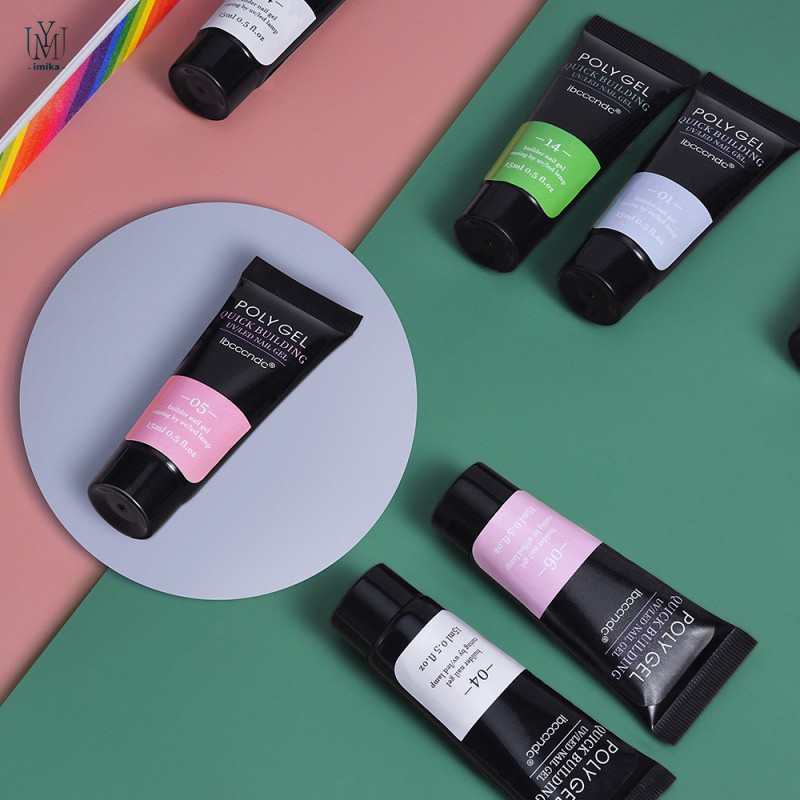 2025 Technology 20 Colors Non Stick Hand Building Hard Gel Nail Extension Soak Off Quick Acrylic Gel