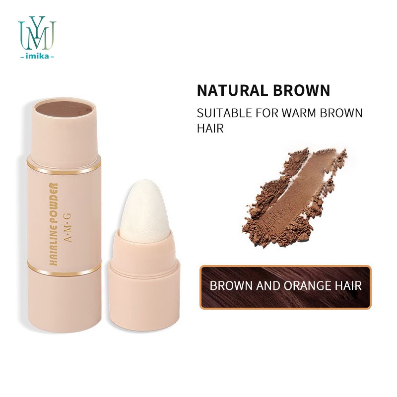 3 Colors Waterproof Unisex Hair Concealer Hairline Optimizer Thickening Organic Hairline Shadow Powder Eyebrow Stamp Stencil Kit