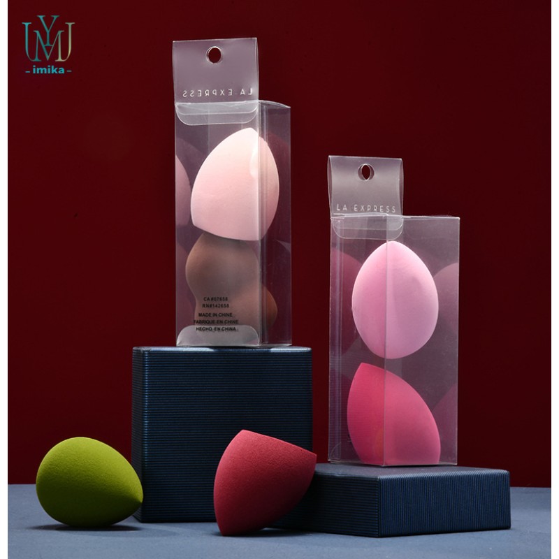 Rectangular Makeup Egg Angled Beauty Makeup Sponge With Box Egg Cosmetics Blender Soft Puff Makeup Sponge
