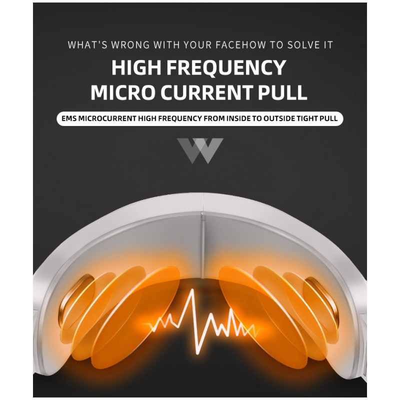 U-Shape Micro-current Wrinkle Remover Neck Lifting Massager Home Beauty Device for Face