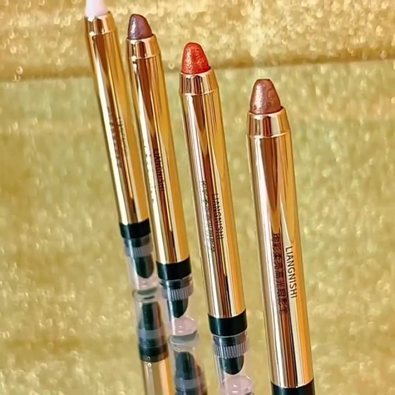 Brilliant 6 Color Waterproof Glitter Matte Nude Eye Shadow High Pigment Highlighter Pearl Lying Silkworm Stick Contouring Pen