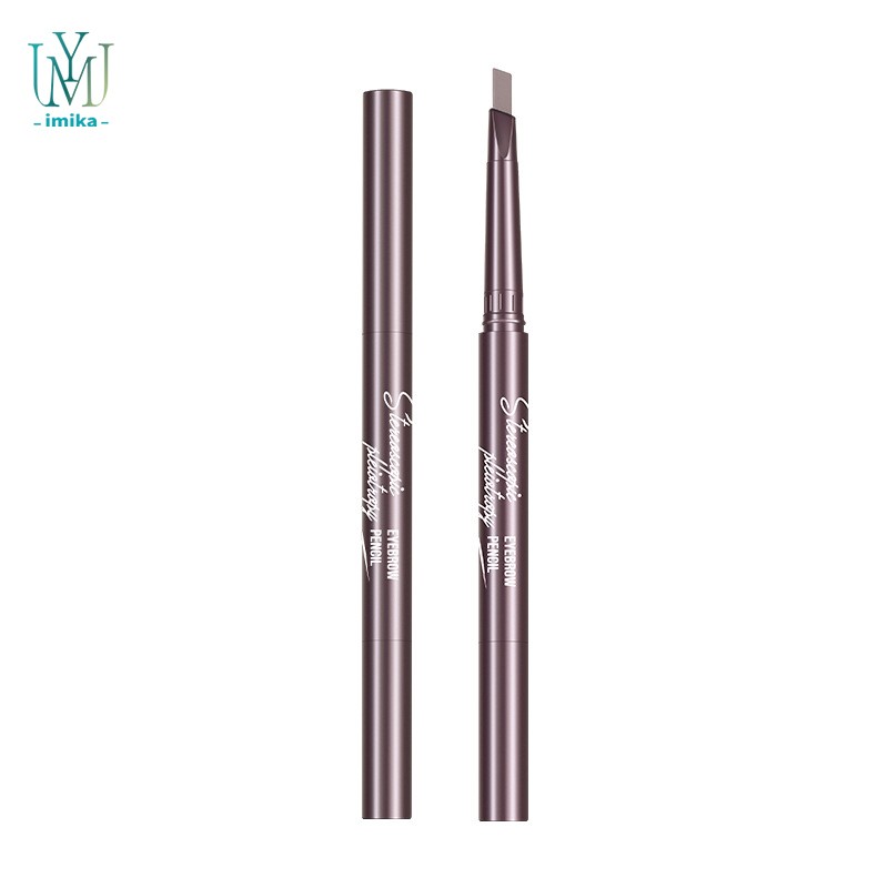 Wholesale 5 Color Retractable Eyebrow Pencil Slim Custom Logo Eye Brow Eyebrow Pencil With Brush Private Label Eye Brow Pencil