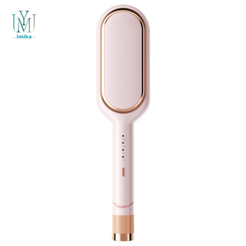 Customized Logo Hair Straightening Brush Hair Comb Straightener MCH HEAT Iron Brush Electric Hair Curling Style Comb
