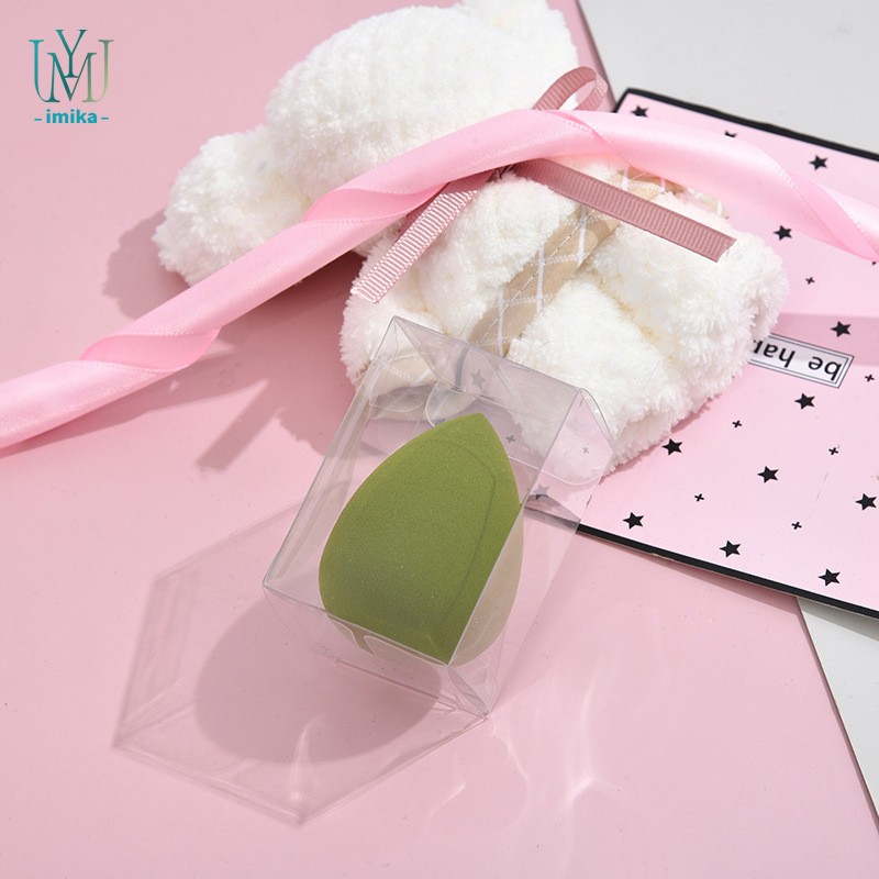 Rectangular Makeup Egg Angled Beauty Makeup Sponge With Box Egg Cosmetics Blender Soft Puff Makeup Sponge