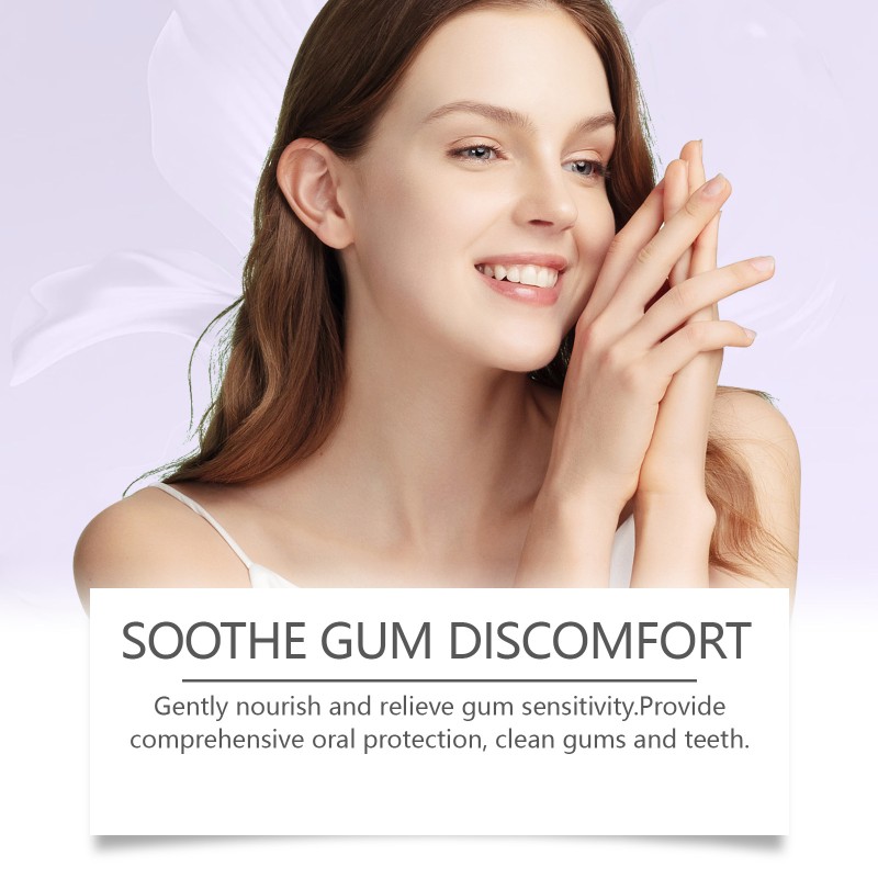 Wholesales 30Ml Teeth Remove Stain Formula for Sensitive Teeth & Cavity Prevention Purple Teething Whitening Toothpaste