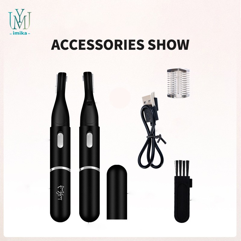 Wholesale Rotatable Head Eyebrow Trimming Rechargeable Shaving Electric Eyebrow Trimmer