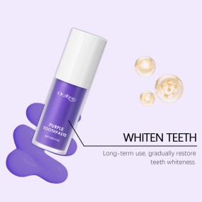 Wholesales 30Ml Teeth Remove Stain Formula for Sensitive Teeth & Cavity Prevention Purple Teething Whitening Toothpaste