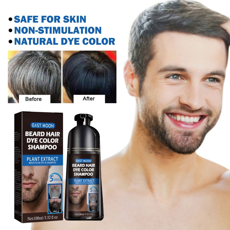 Hot Sale Product Mens Beard Dye  Gradually Colors Mustache and Beard, Leaves Facial Hair Softer and Fuller