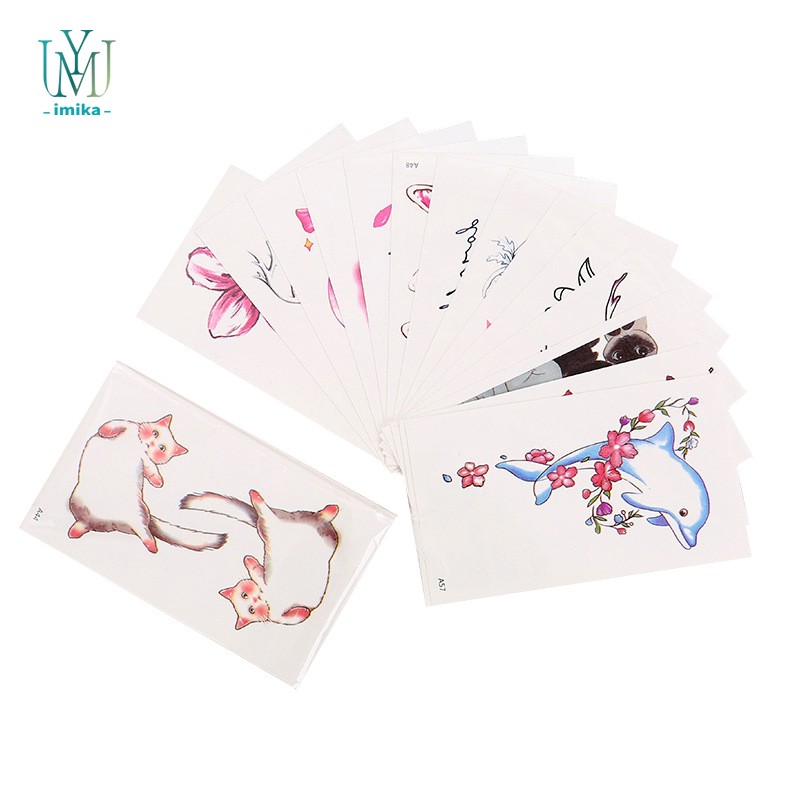 Semi Permanent Body Tattoo Sticker Body Shoulder Arm Cool Designs Skin Safe Tattoo Sticker Set