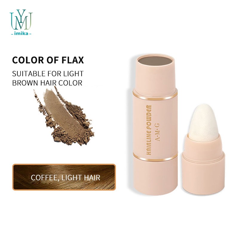 3 Colors Waterproof Unisex Hair Concealer Hairline Optimizer Thickening Organic Hairline Shadow Powder Eyebrow Stamp Stencil Kit