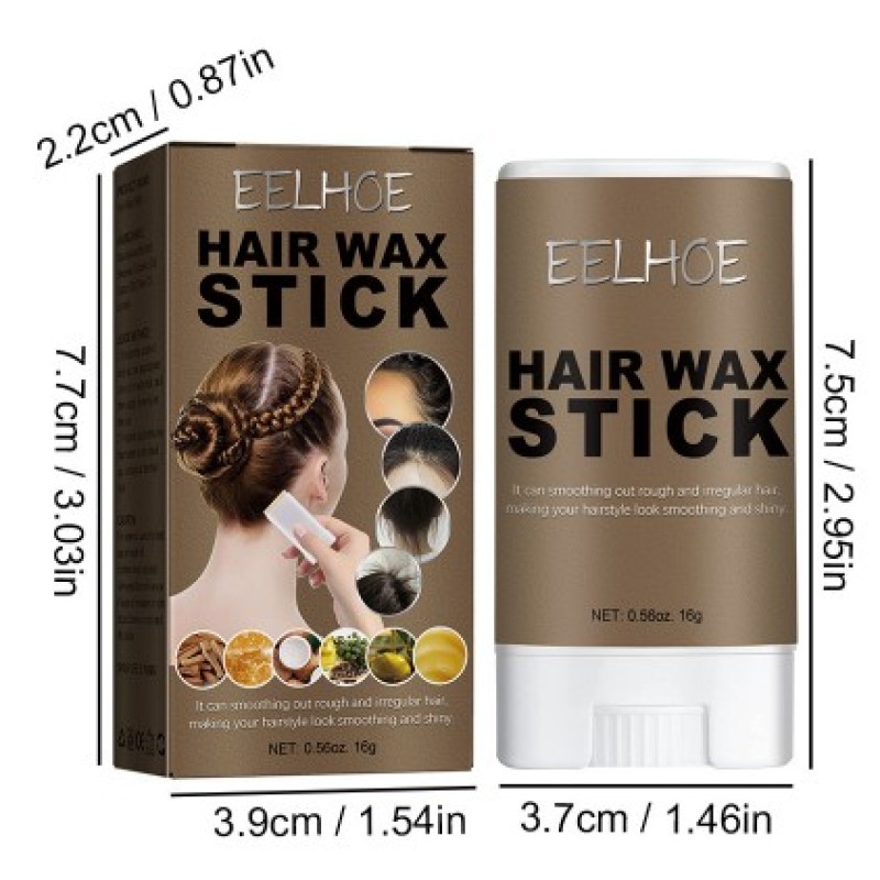 2025 New Arrive Hair Pomade Stick Long-Lasting Styling Wax Stick Styling Waxes for Fly Away & Edge Frizz Hair