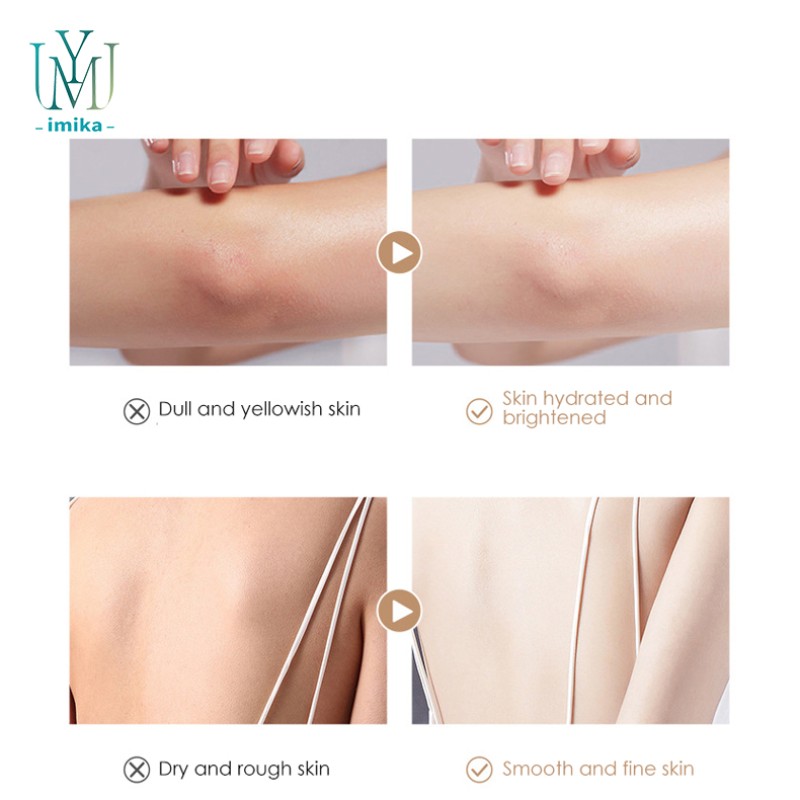 Custom Logo Organic Moisturizing Skin Instant Whitening Body Lotions for Dry Skin Niacinamide Whiten Bodi Lotion for Women