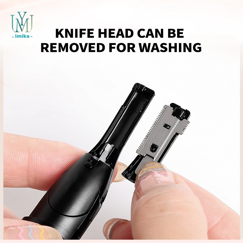 Wholesale Rotatable Head Eyebrow Trimming Rechargeable Shaving Electric Eyebrow Trimmer