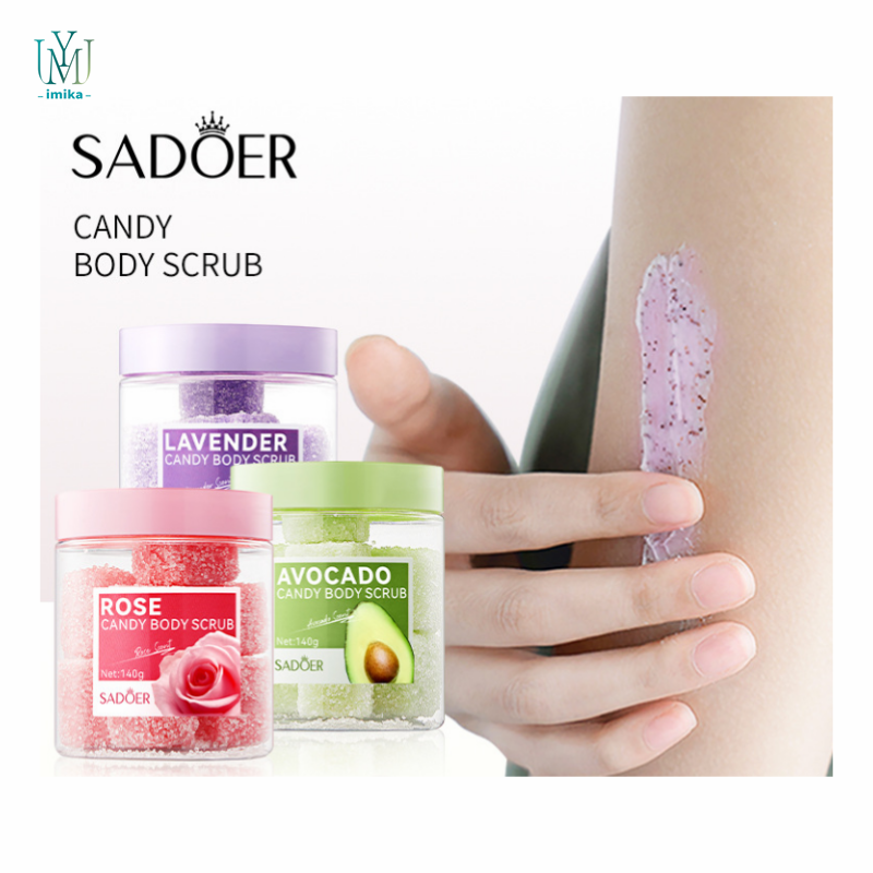 Custom logo Vegan Rose Exfoliating Dead Skin Shea Butter Scrub Deep Cleansing Brightening Avocado Body Scrub