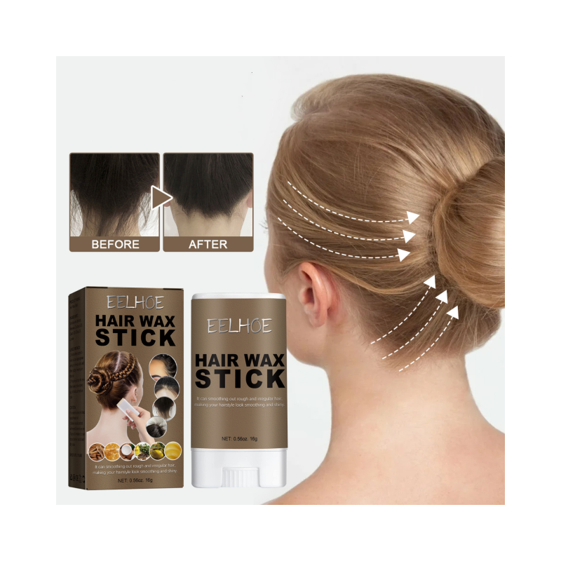 Strong Hold Vegan Hair Wax Stick Vendor Styling Edge Control Wax Gel Stick for Black Hair Gel Hair Finishing Stick