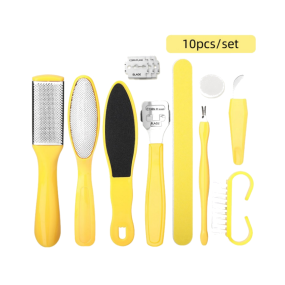 8 in 1 Professional Foot Care Tools Removable Foot File Callus Remover Exfoliating Foot Grinding Rubbing and Pedicure Tool Set