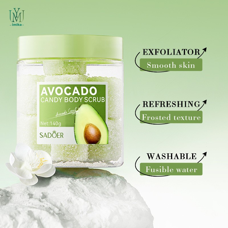 Free Samples Scrub Shea Butter Hydrating Repair Whitening Exfoliating Deep Cleansing Natural Avocado Smooth Skin Body Scrub
