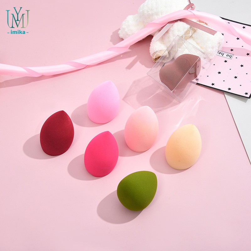 Rectangular Makeup Egg Angled Beauty Makeup Sponge With Box Egg Cosmetics Blender Soft Puff Makeup Sponge