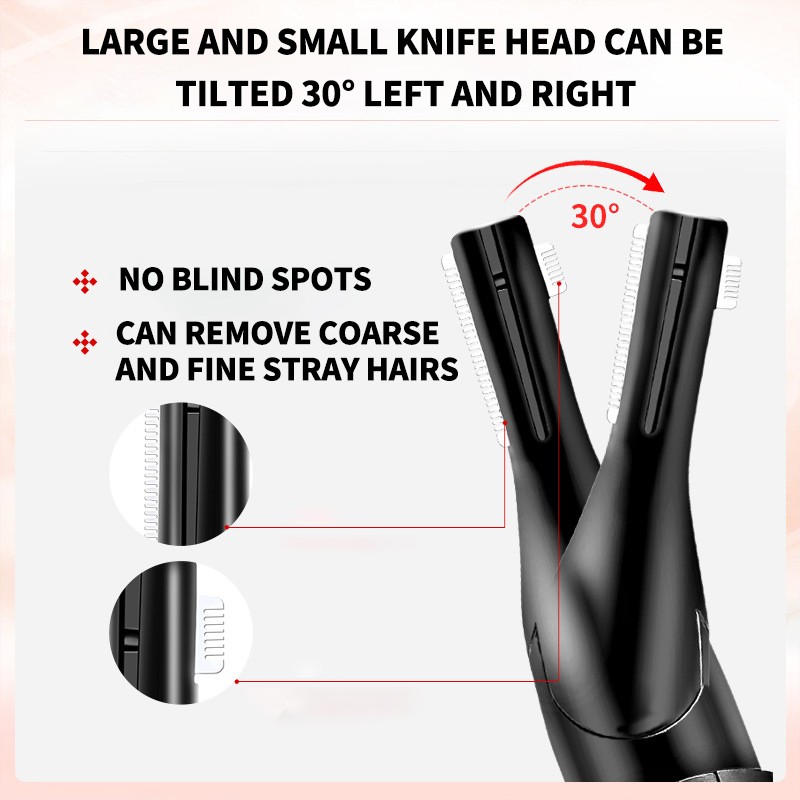 Wholesale Rotatable Head Eyebrow Trimming Rechargeable Shaving Electric Eyebrow Trimmer
