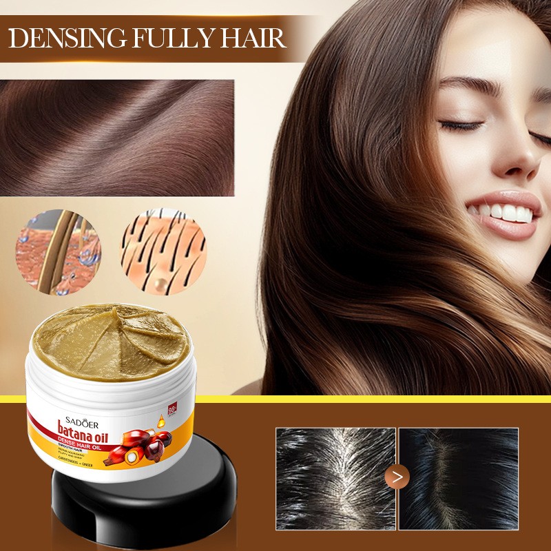 Private Label Moisturizing Essence Hair Mask, Batana Oil Scalp Soothing Hair Thickening Conditioner for Dry Damaged Hair