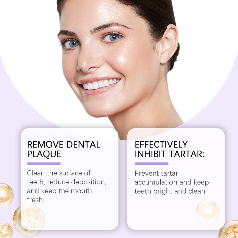 Premium Whitener Non-Abrasive Tooth Stain Removal Advanced Purple Toothpaste for Teeth Whitening Oral Cleaning Mousse in Stock