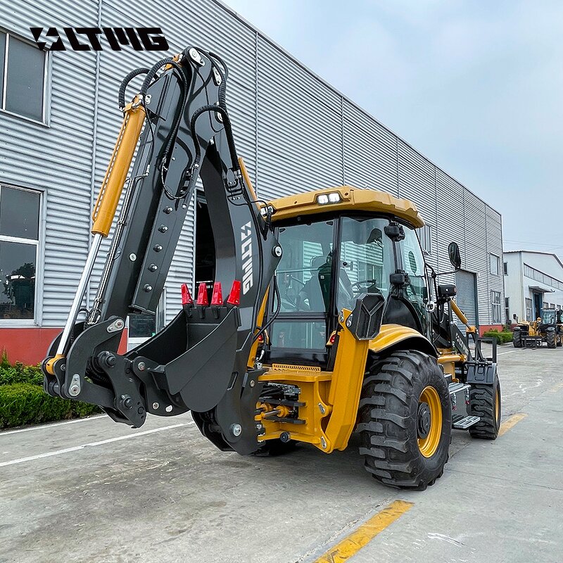 Backhoe Loader Factory - OEM High Quality 4wd 2.5 Ton with Fork Attachment