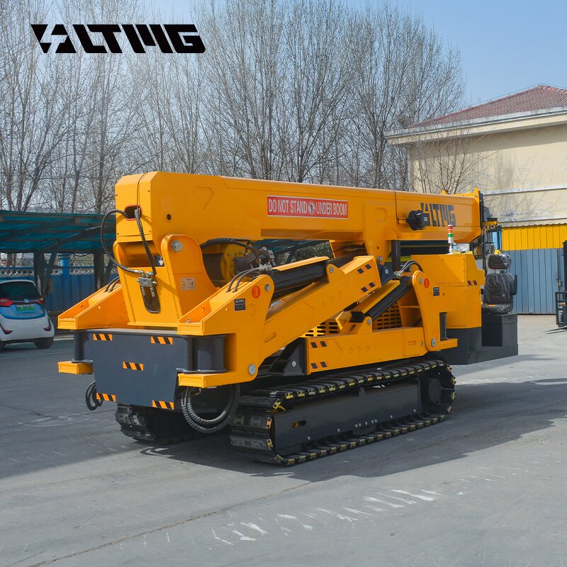 Spider Crane Factory - OEM 2525 New Design 12 Ton Diesel Crawler Long Arm Optional