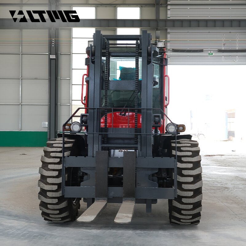 Diesel Forklift Factory - OEM High Power 4000KG 5000KG 4WD Rough Terrain with Cabin