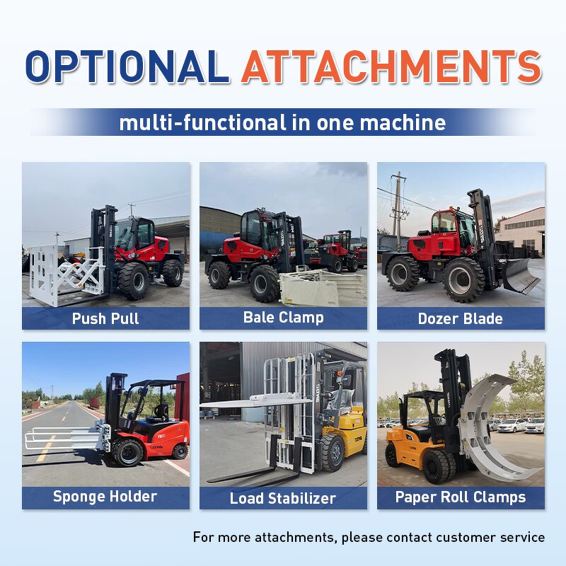 Rough Terrain Forklift Factory - OEM 4-5 T 4000-5000KG 4WD Off Road Diesel