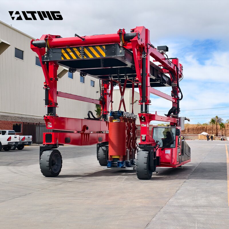 Container Gantry Crane Manufacturer - OEM 20-40ft Rubber Tyre Straddle Carrier 35-40 Ton