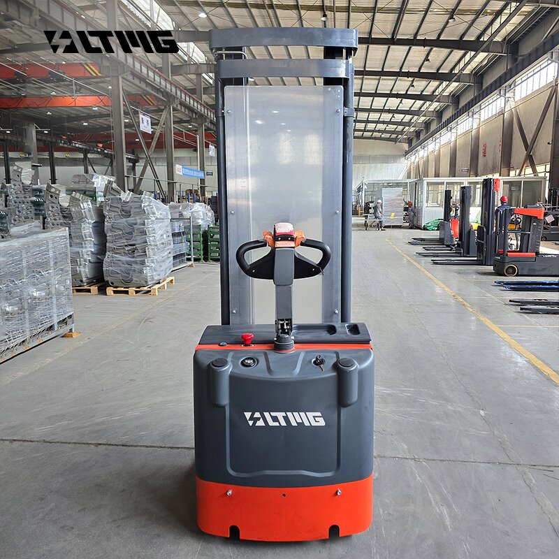 Electric Stacker Manufacturer - OEM LTMG 1.5-2 Ton Stand on Pallet Truck Lead Acid
